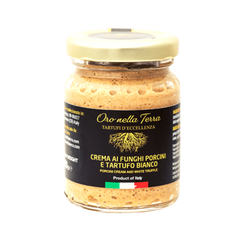 Cream of Porcini Mushrooms and White Truffle 90g - Oro nella Terra